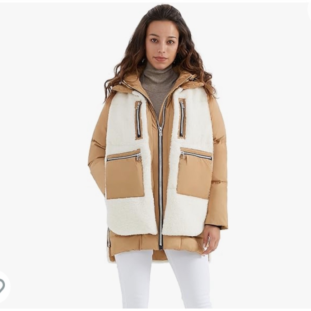 Orolay Women's Thickened Winter Down Coat Windproof Hooded Puffer Jacket